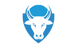 Creative Angry Shield Bull Head Logo Design Symbol 20