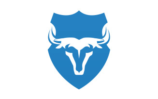 Creative Angry Shield Bull Head Logo Design Symbol 28