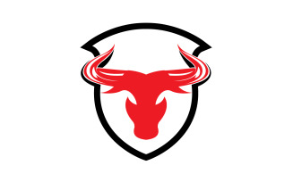 Creative Angry Shield Bull Head Logo Design Symbol 35