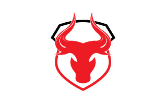 Creative Angry Shield Bull Head Logo Design Symbol 37
