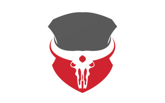 Creative Angry Shield Bull Head Logo Design Symbol 47