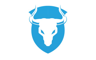 Creative Angry Shield Bull Head Logo Design Symbol 4