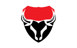 Creative Angry Shield Bull Head Logo Design Symbol 50