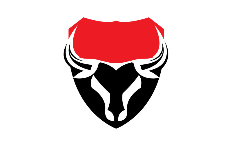 Creative Angry Shield Bull Head Logo Design Symbol 50 Logo Template