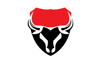 Creative Angry Shield Bull Head Logo Design Symbol 50
