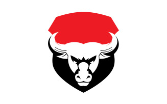 Creative Angry Shield Bull Head Logo Design Symbol 55