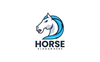 Horse Simple Mascot Logo Design