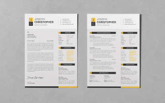Resume/CV PSD Design Templates Vol 109
