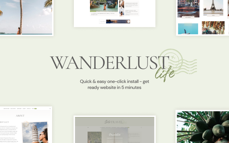 Wanderlust Life - Nomad and Travel Blog WordPress Theme