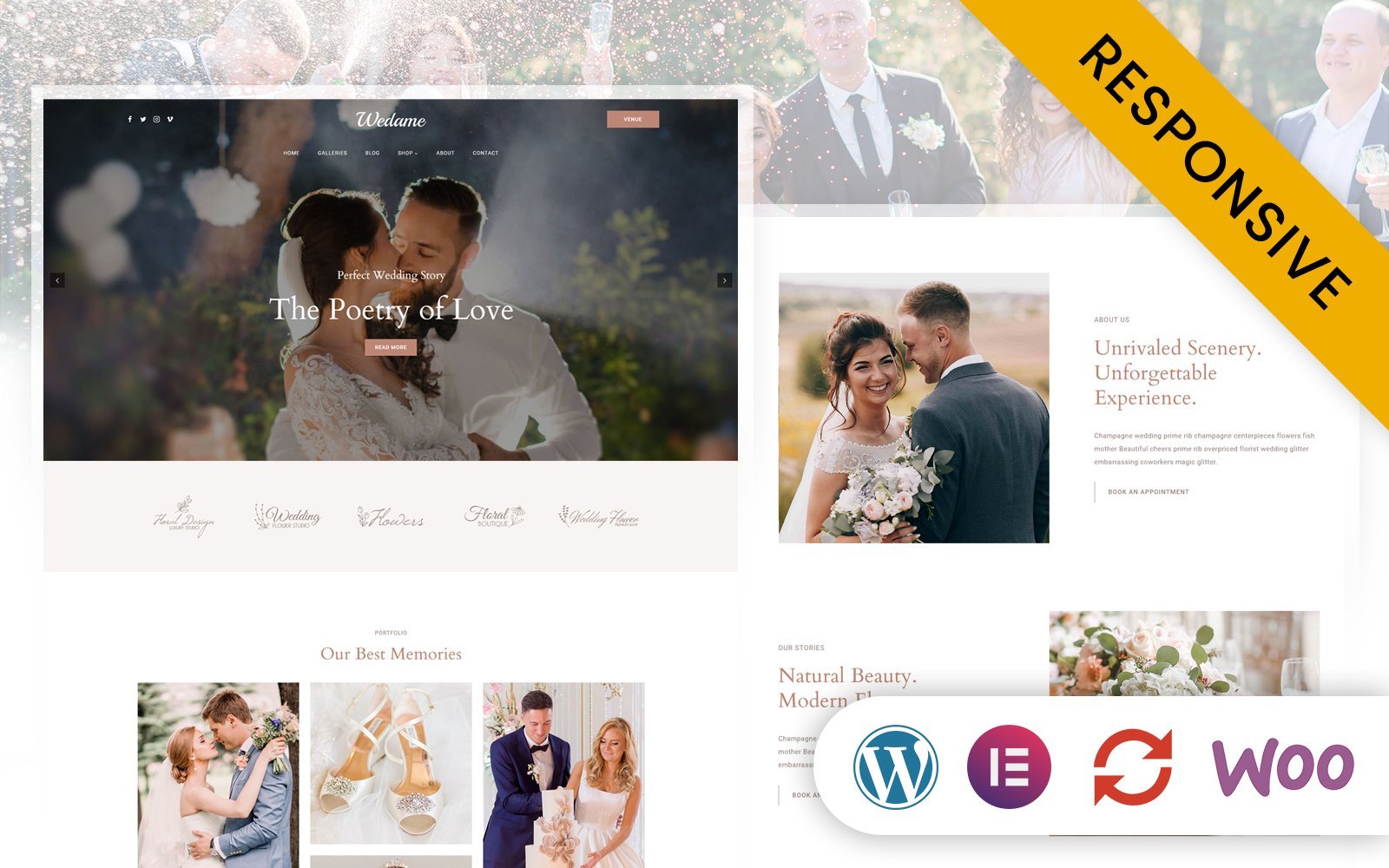 Template #296046 Bridal Bridegroom Webdesign Template - Logo template Preview