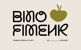 Bino Fimenk Modern Typography Font