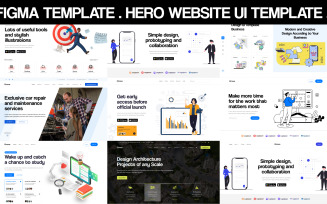Hero Header UI Design Figma