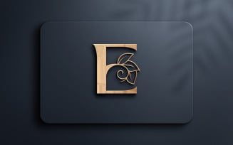 Letter E Monogram Beauty Logo Design