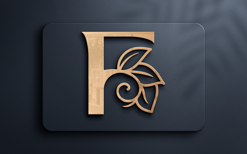 Letter F Monogram Beauty Logo design Logo Template
