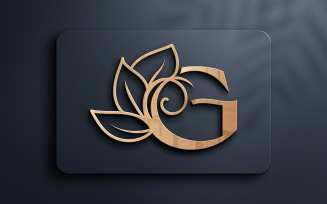 Letter G Monogram Beauty Logo Design