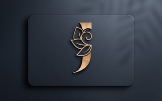 Letter J Monogram Beauty Logo Design