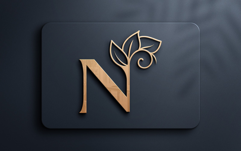 Letter N Monogram Beauty Logo Design Logo Template