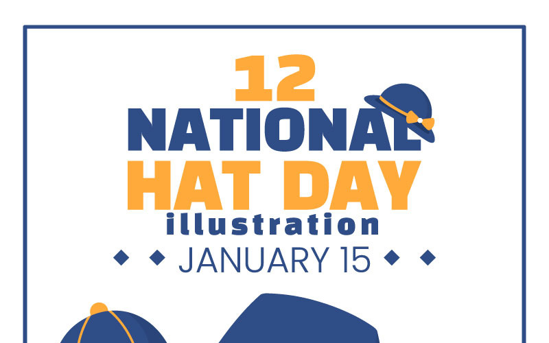 12 National Hat Day Illustration