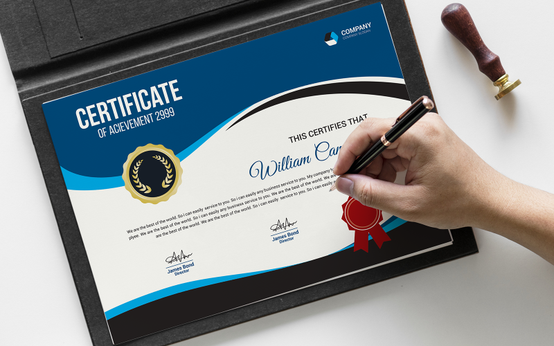 Achievement Certificate_Vol_012 Certificate Template