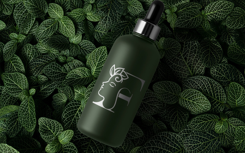 Beauty Face Women Logo Letter F Logo Template