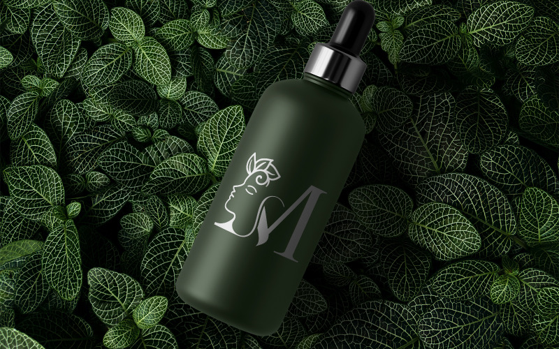 Beauty Face Women Logo Letter M Logo Template