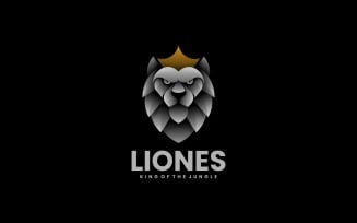 Lion Gradient Logo Style 2