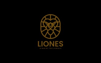Lion Line Art Logo Style 3