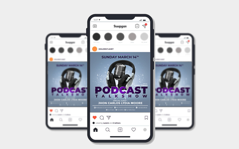Podcast/Talkshow Poster Template Corporate Identity