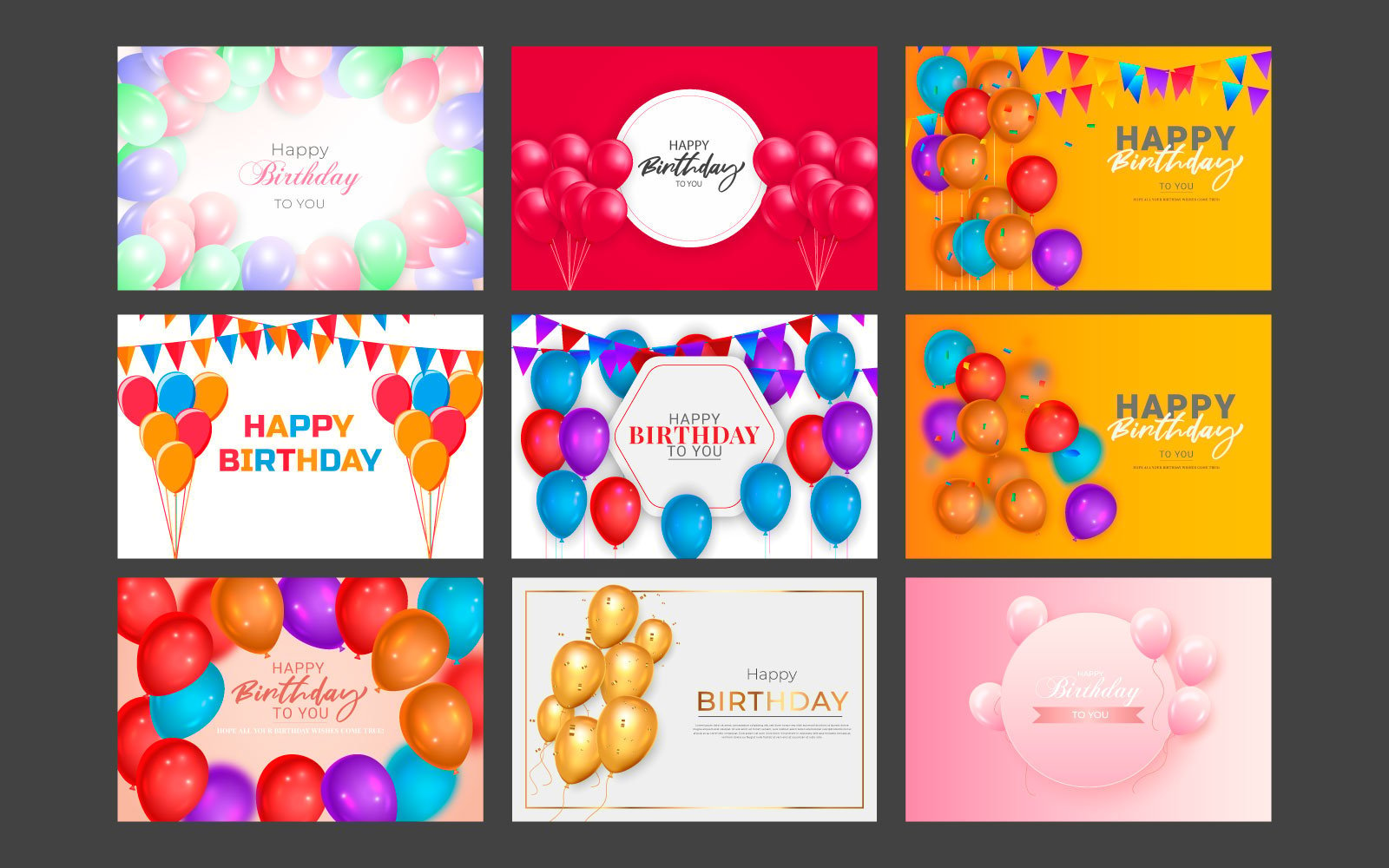 Kit Graphique #296245 Birthday Template Divers Modles Web - Logo template Preview