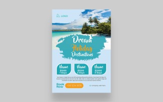 Modern Travel Agency Flyer Design Template
