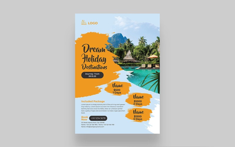 Modern Travel Agency Poster Template Corporate Identity