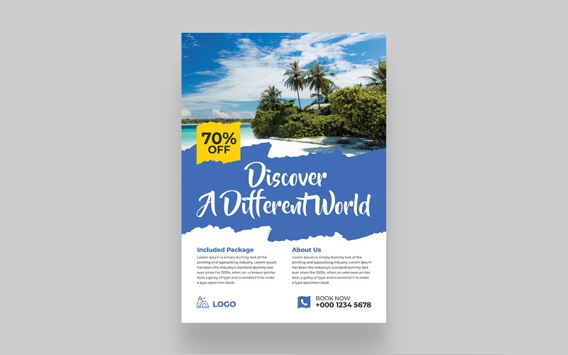 Modern Travel Poster Template Corporate Identity