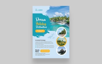 Travel Agency Flyer Poster Design Template