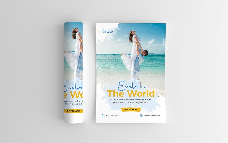 Travel Tour Agency Poster Design Template Corporate Identity