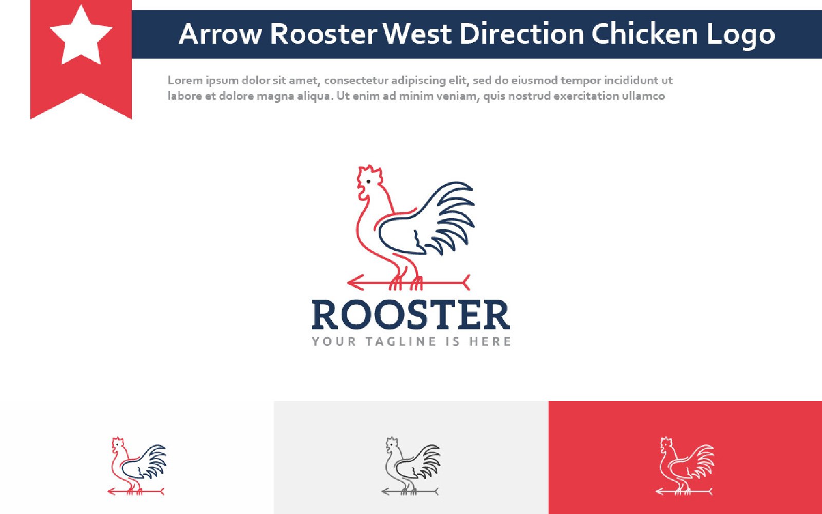 Kit Graphique #296325 Arrow Rooster Divers Modles Web - Logo template Preview