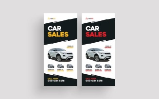 Car Sale Rack Card Design