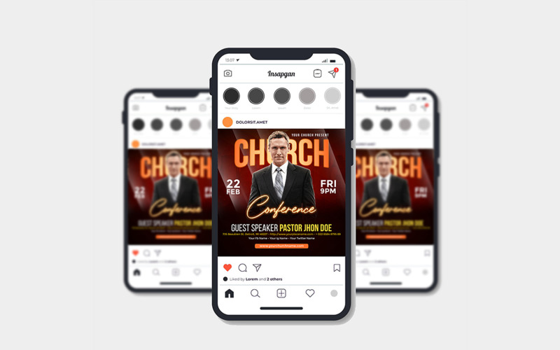Chruch Flyer Template Design Corporate Identity