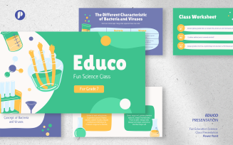 Educo – green fun education science class presentation
