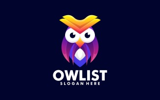 Owl Gradient Logo Style 4