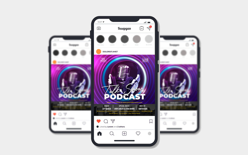 Podcast /Talkshow Flyer Template #5 Corporate Identity