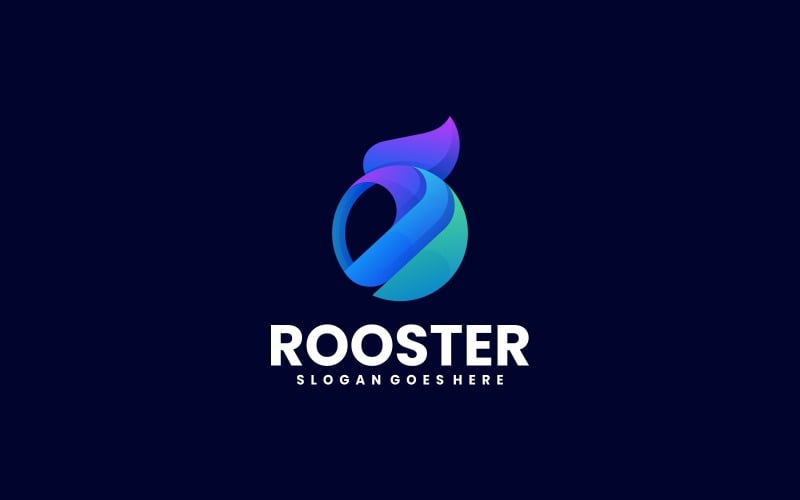 Rooster Gradient Logo Style 7 Logo Template