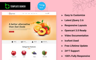 Scoop Fruits - Responsive OpenCart Theme for eCommerce