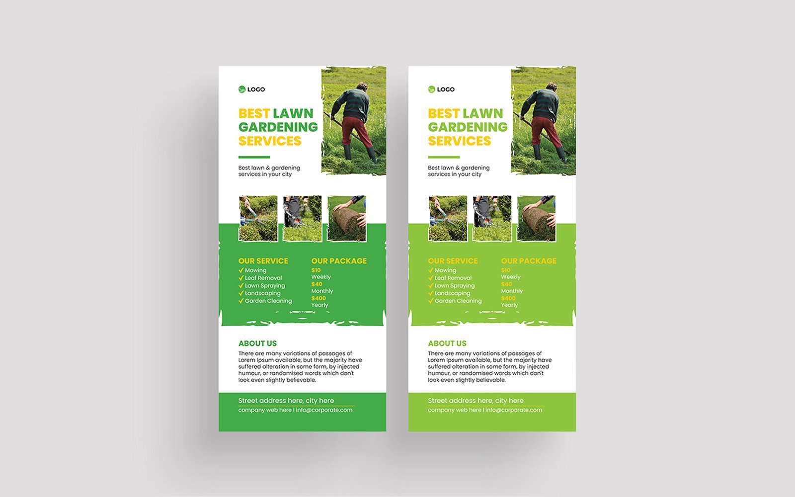 Template #296450 Card Lawn Webdesign Template - Logo template Preview