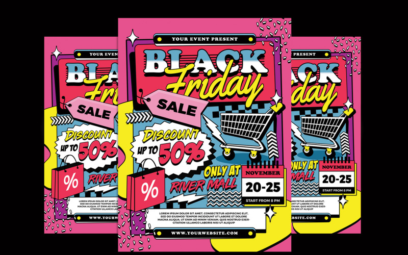 Black Friday Sale Flyer Vol 2 Corporate Identity