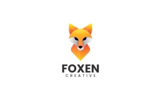 Fox Gradient Logo Style 4