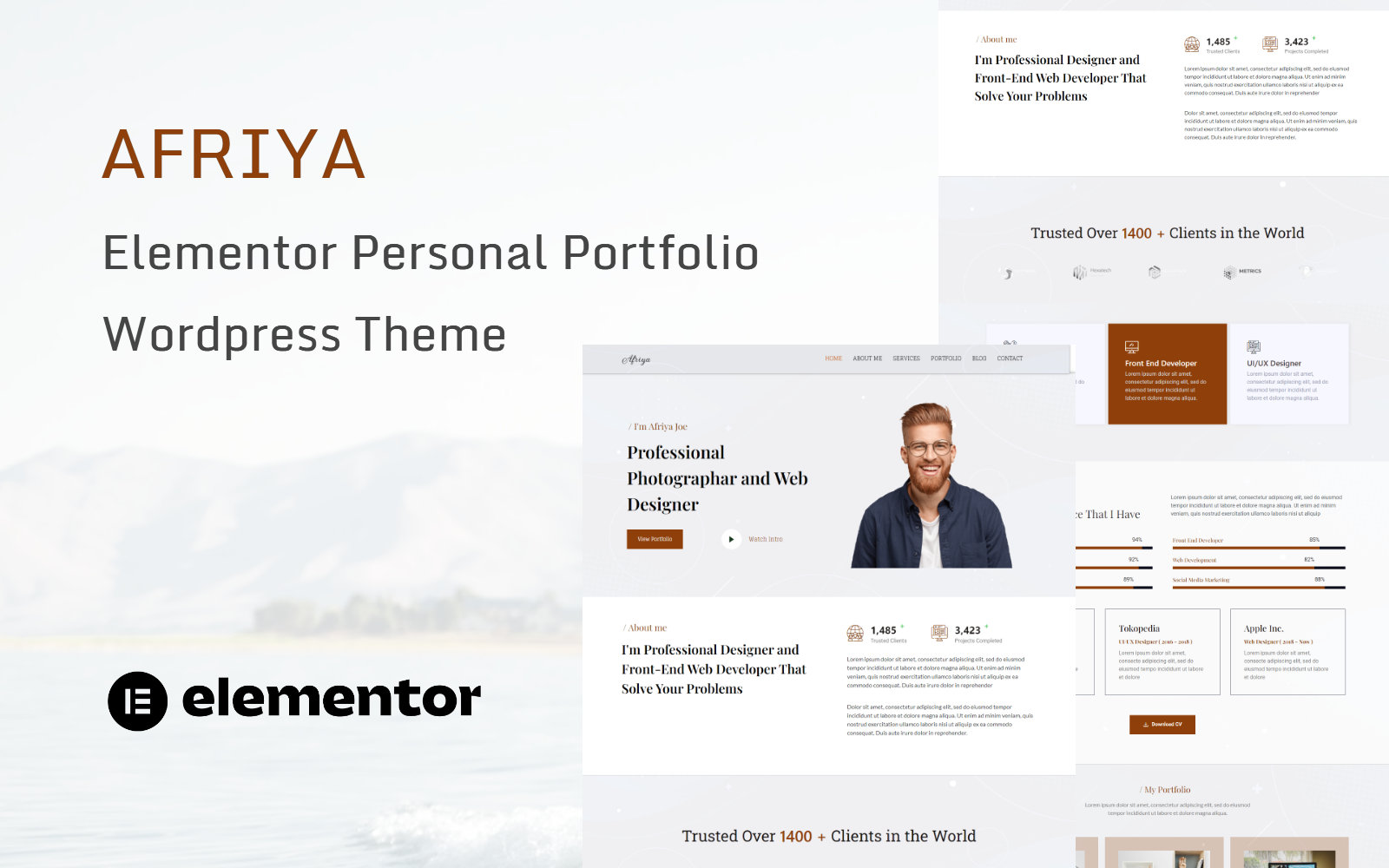 Template #296503 Portfolio Responsive Webdesign Template - Logo template Preview