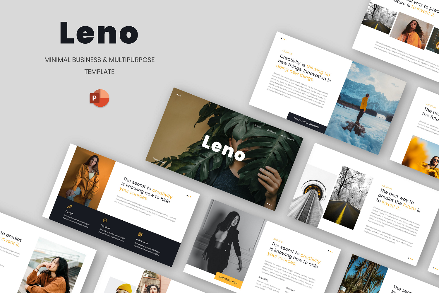 Leno - Minimal Business & Multipurpose Powerpoint Template