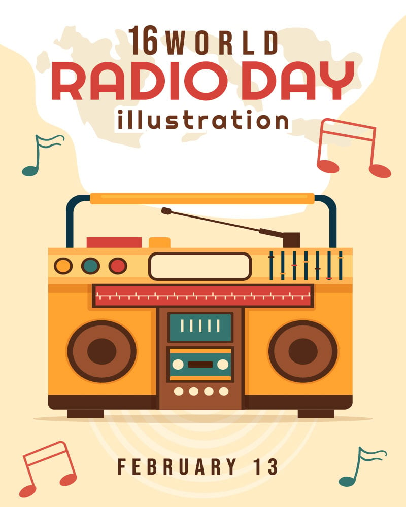 Template #296573 Radio Day Webdesign Template - Logo template Preview