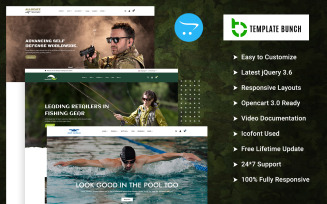 Allocate - Military & Fishing with Swiming - Responsive OpenCart Theme for eCommerce