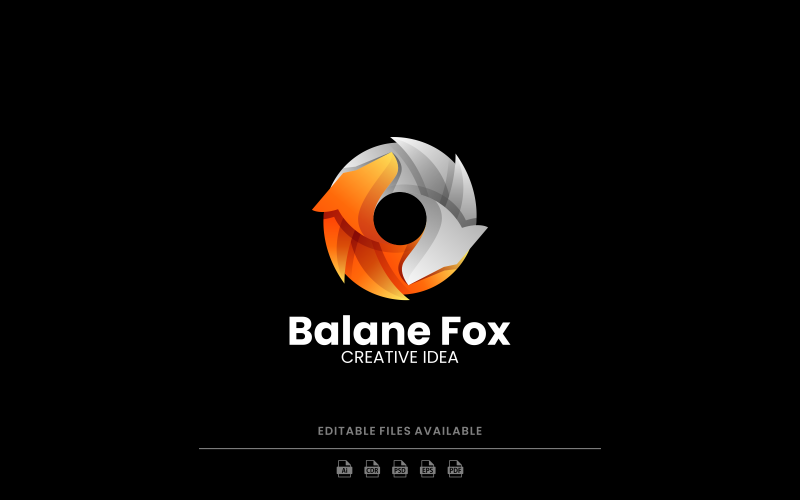 Fox Gradient Logo Style 6 Logo Template